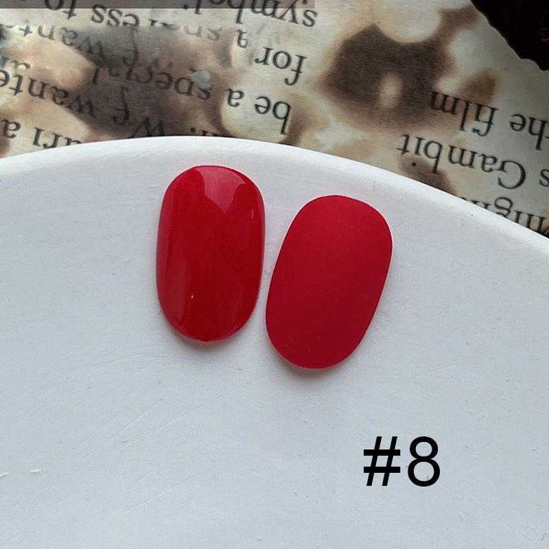 Solid/Clear Gel Polish Salon DIY Home Nail Art Black White Red Transparent Blood Mary