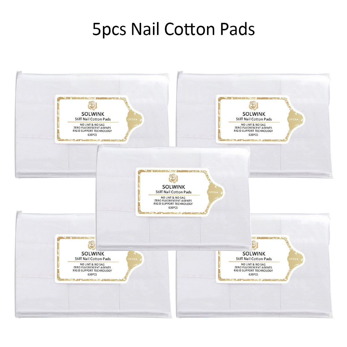 SOLWINK Stiff Nail Cotton Pads