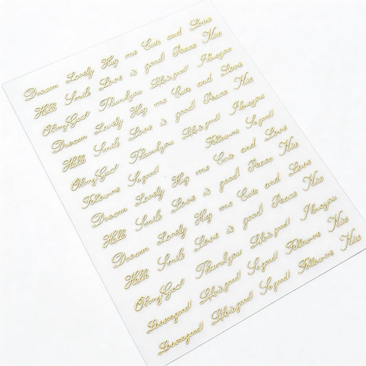 SOLWINK SOLWINK 2-Color Alphabet Nail Stickers SOLWINK 2-Color Alphabet Nail Stickers
