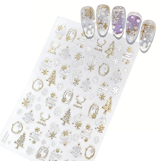 SOLWINK SOLWINK Christmas Nail Art Stickers SOLWINK Christmas Nail Art Stickers
