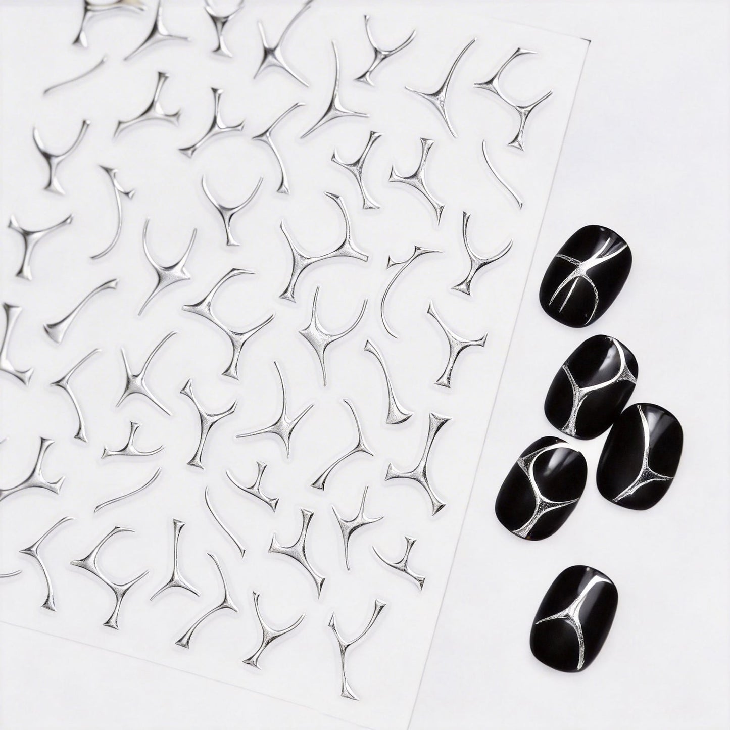 SOLWINK Gold & Silver Foil Nail Stickers - SOLWINK
