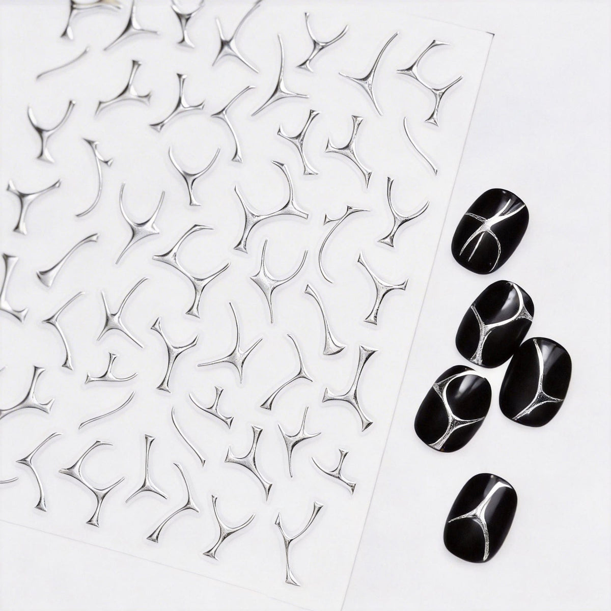 SOLWINK SOLWINK Gold & Silver Foil Nail Stickers SOLWINK Gold & Silver Foil Nail Stickers