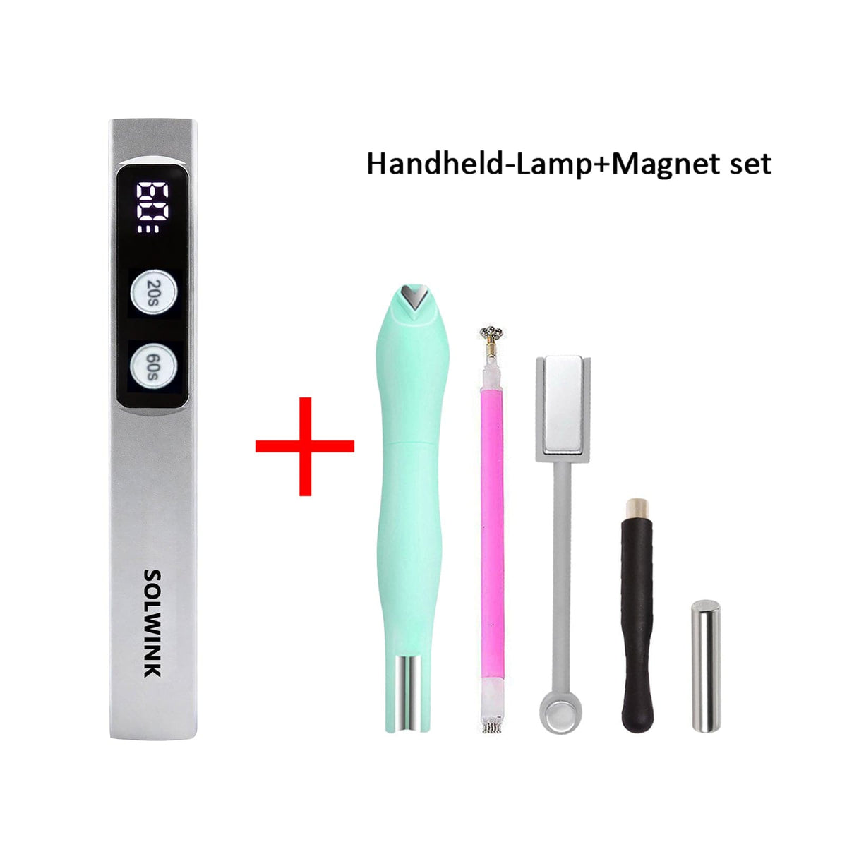 SOLWINK SOLWINK Handheld UV Nail Lamp for Gel Nails USB DIY Manicure SOLWINK Handheld UV Nail Lamp for Gel Nails USB DIY Manicure