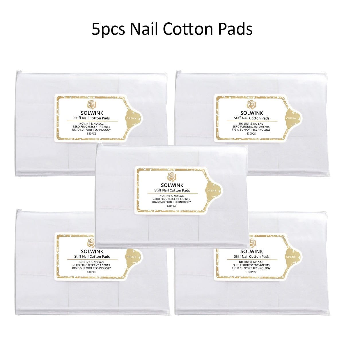 SOLWINK SOLWINK 630pcs Lint-free Nail Wipes SOLWINK 630pcs Lint-free Nail Wipes