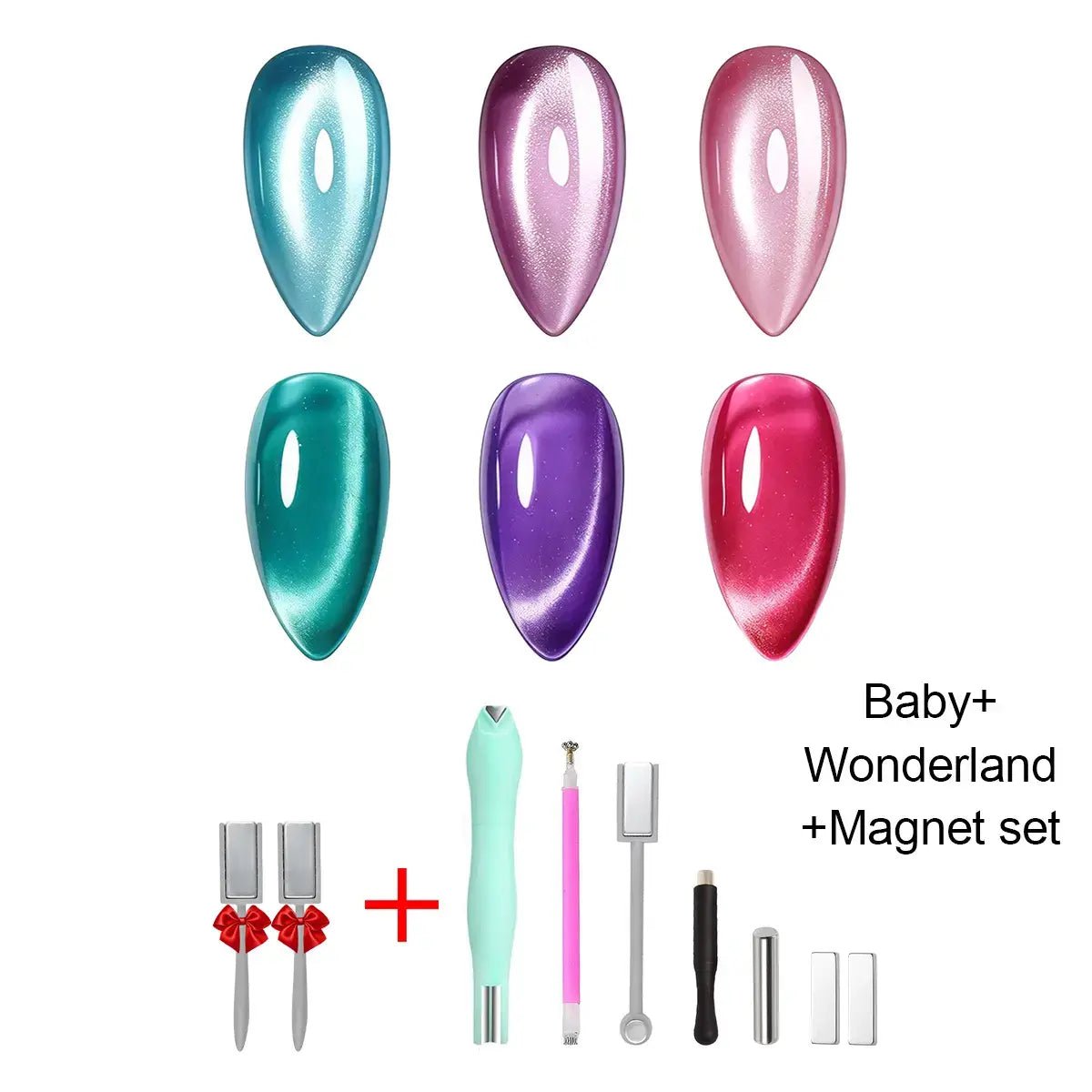 SOLWINK Wonderland Cat Eye Gel Polish Set - Magnet Kit - SOLWINK