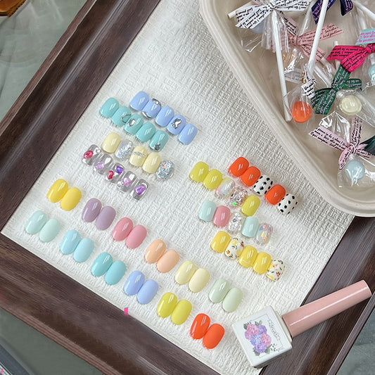 Macaron Candy Gel Nail Polish Set Summer Bright Soak Off LED Nail Art Manicure