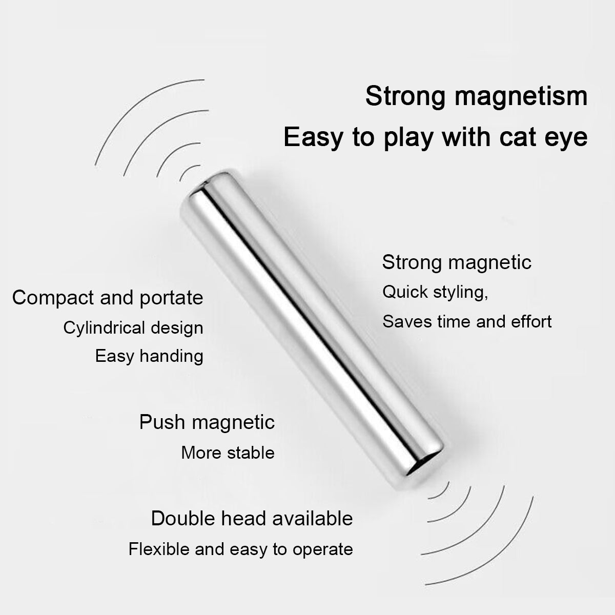 SOLWINK Giant Magnet Cylidrical Nail Magnet Strong Magnet Cat Eye Giveaway Nail Dots