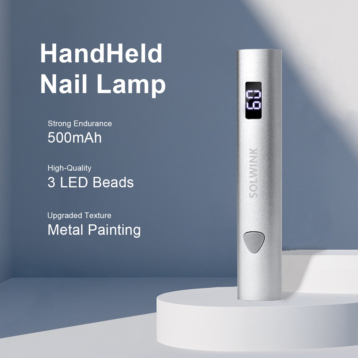 SOLWINK Handheld UV Nail Lamp for Gel Nails USB DIY Manicure