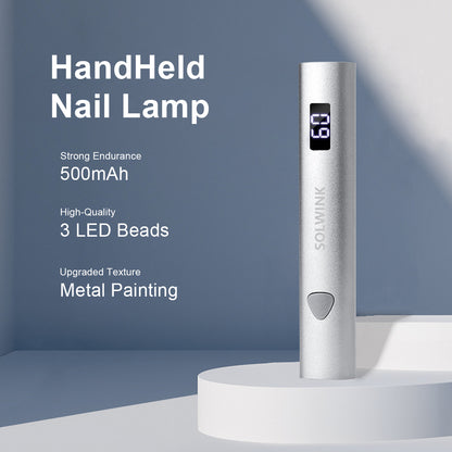 SOWLINK Handheld UV Nail Lamp For Gel Nails 3 Beads USB Nail Light Flashlight for Home DIY Manicure