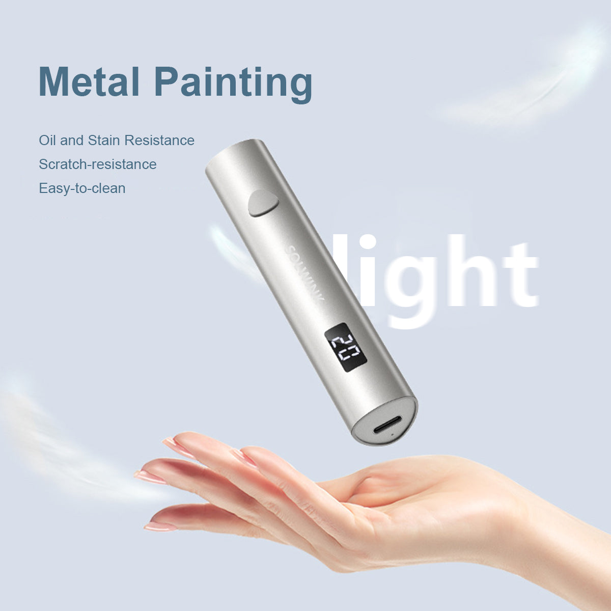 SOLWINK Handheld UV Nail Lamp for Gel Nails USB DIY Manicure