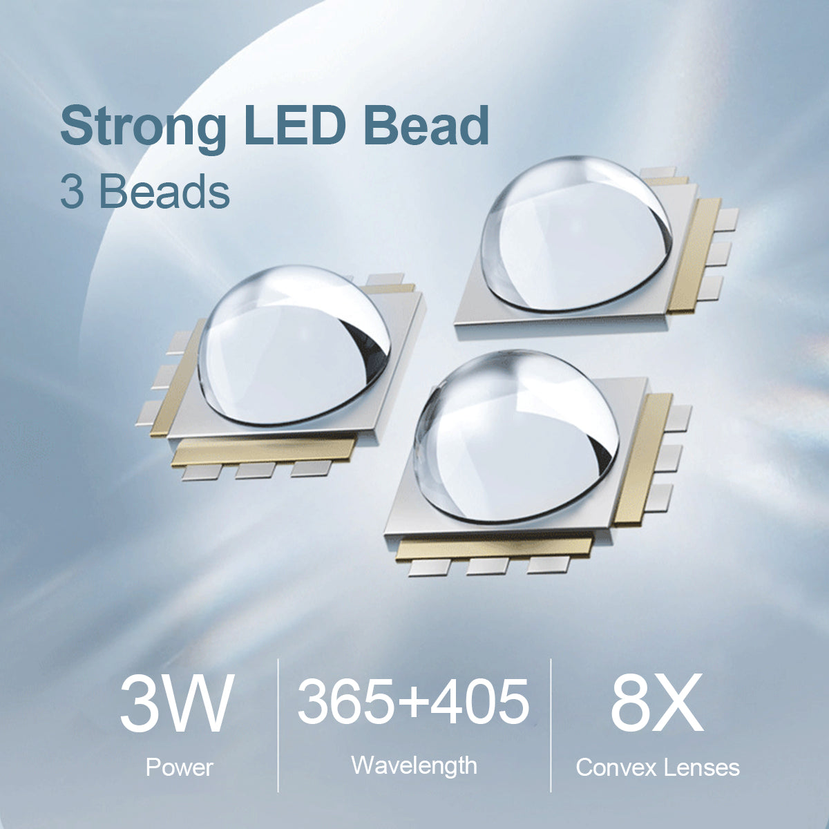 SOWLINK Handheld UV Nail Lamp For Gel Nails 3 Beads USB Nail Light Flashlight for Home DIY Manicure