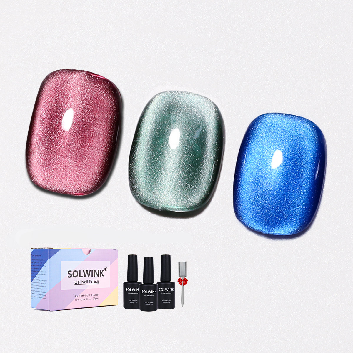 SOLWINK Countess Cat Eye Gel Nail Polish Magnetic Nail Polish Kits