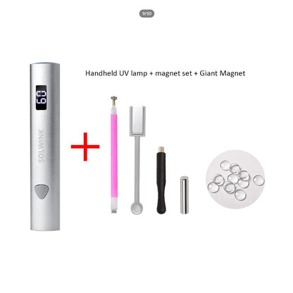 SOWLINK Handheld UV Nail Lamp For Gel Nails 3 Beads USB Nail Light Flashlight for Home DIY Manicure