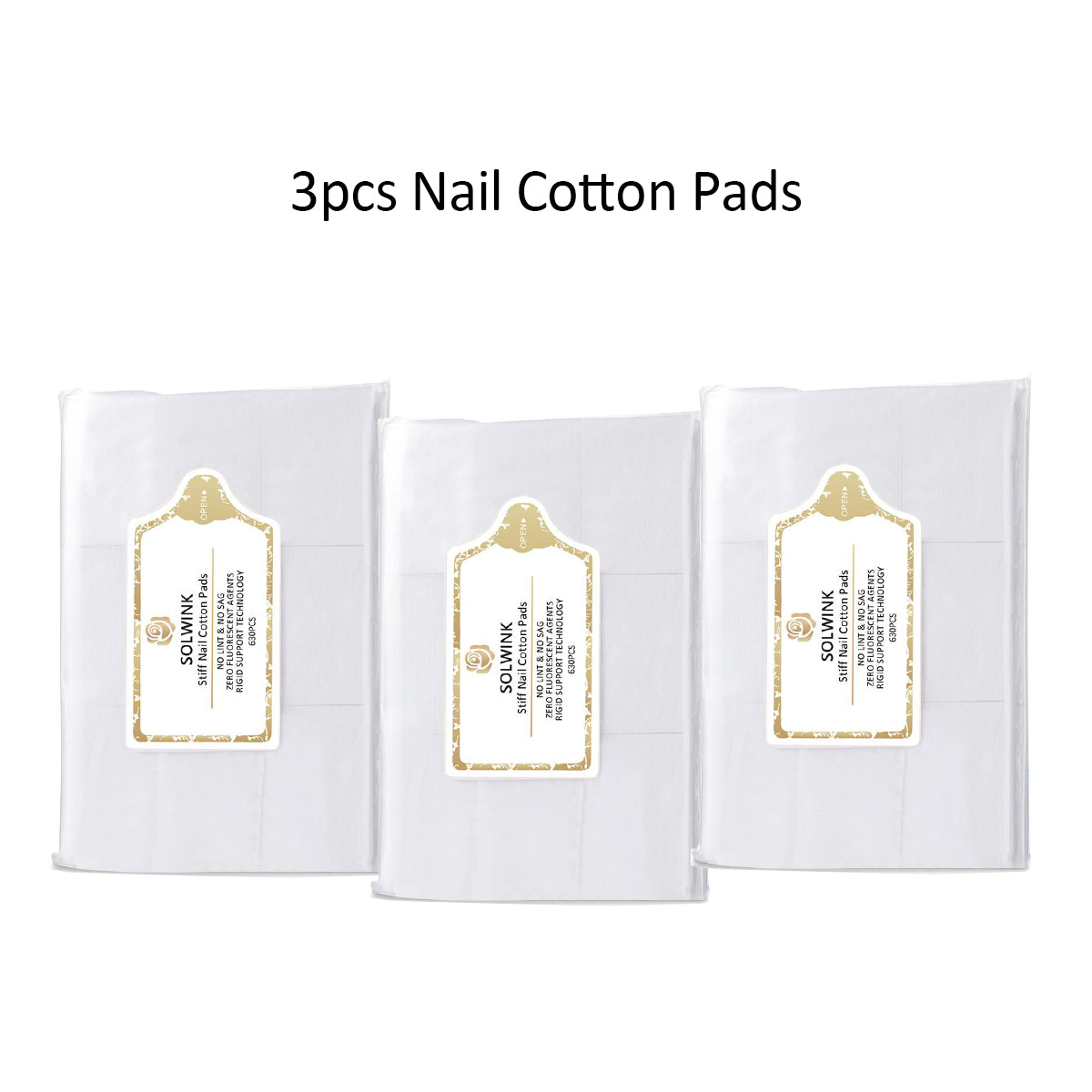 SOLWINK Stiff Nail Cotton Pads