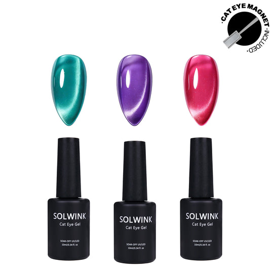 SOLWINK Wonderland Cat Eye Gel Polish Set - Magnet Kit