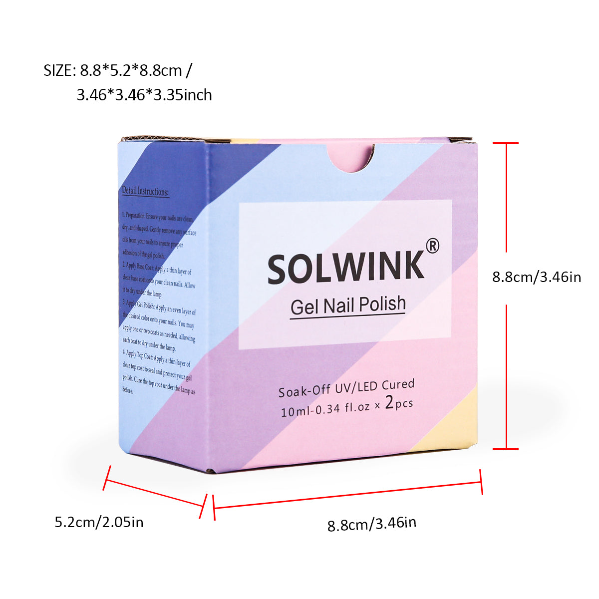 SOLWINK Silver Rainbow Cat Eye Gel Polish Set Magnetic Multi-Functional