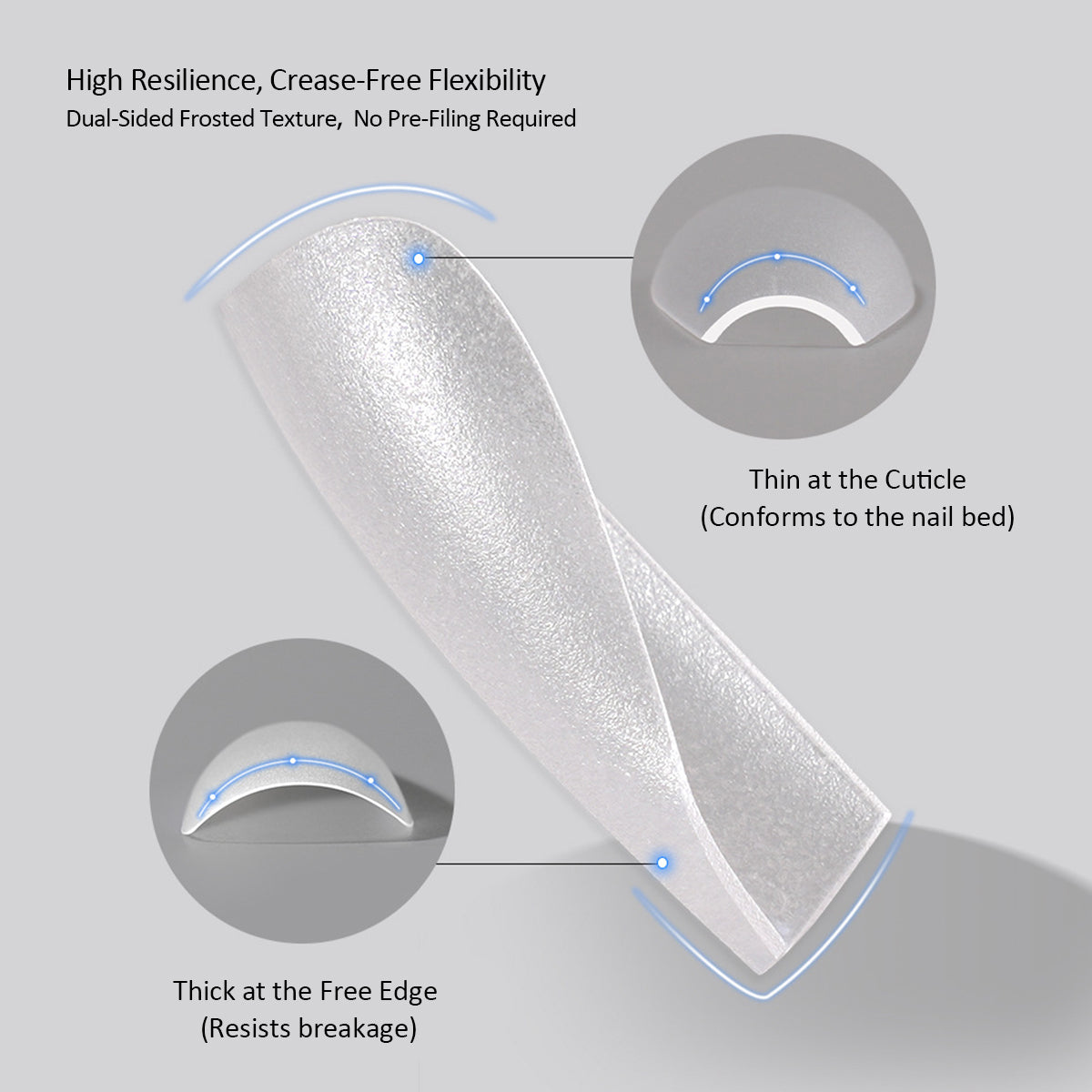 SOWLINK 240pic Pre-Frosted Nail Wraps
