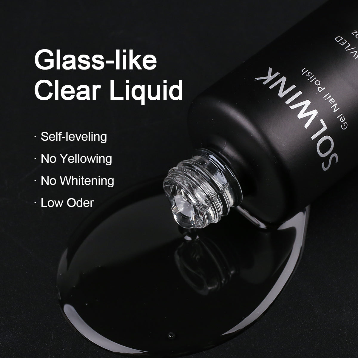 SOLWINK Rock Sugar No Wipe Top Coat Base Coat Hald Gel Blooming Foundation Nail Polish Soak Off UV LED Nail Gel