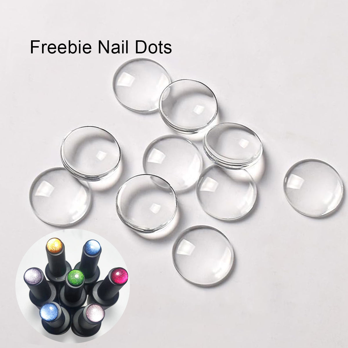 SOLWINK Giant Magnet Cylidrical Nail Magnet Strong Magnet Cat Eye Giveaway Nail Dots