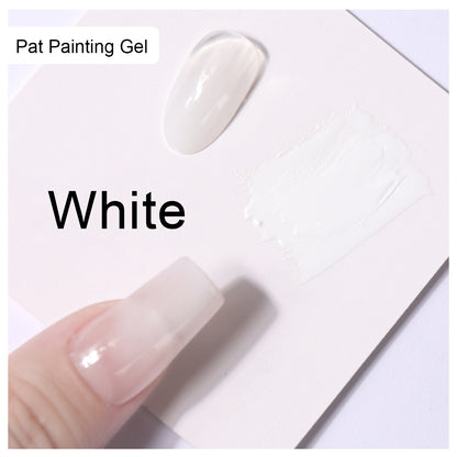 SOLWINK Pat Painting Gel Set - Black White Nail Polish Kit for Sponges random color select