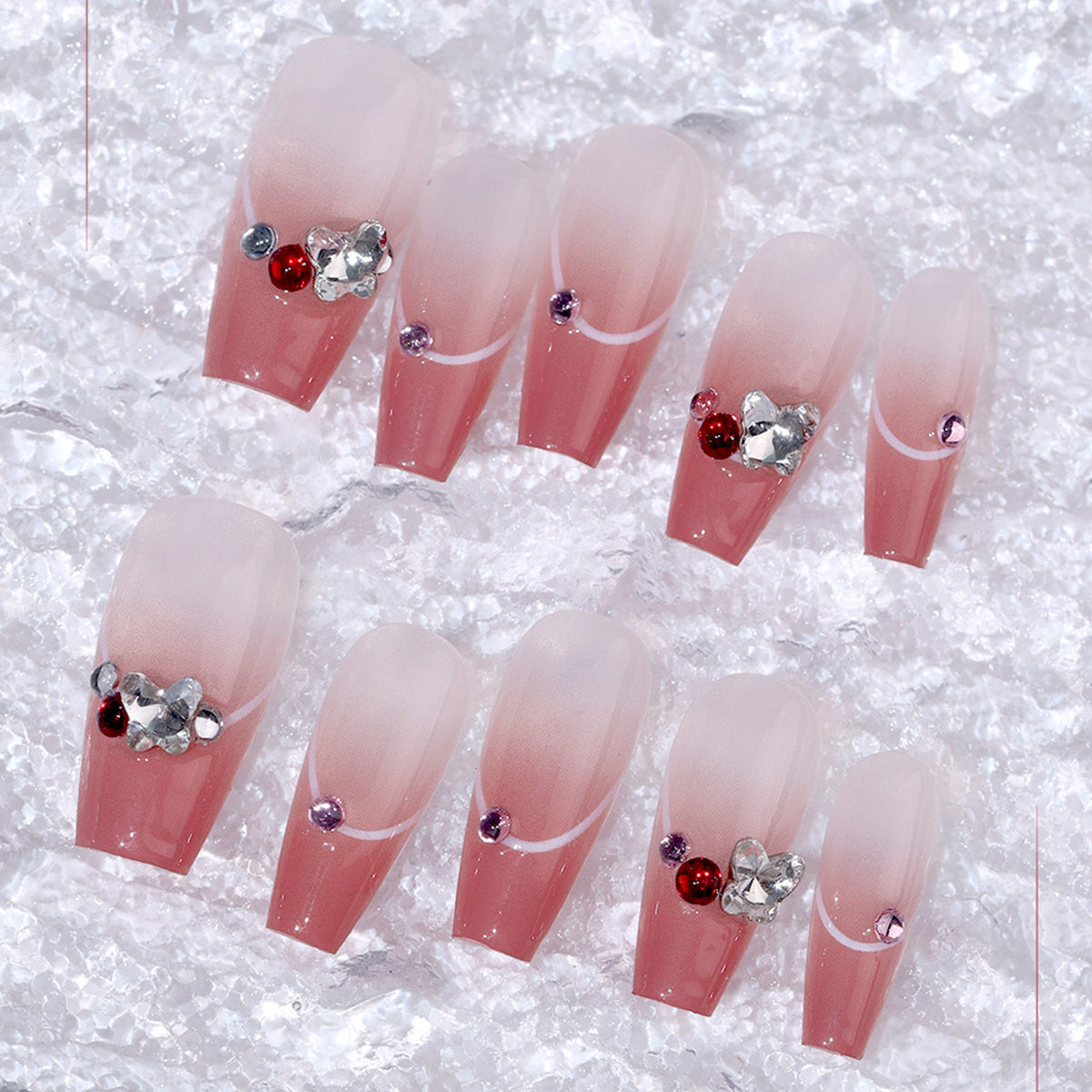 SOWLINK 240pic Pre-Frosted Nail Wraps