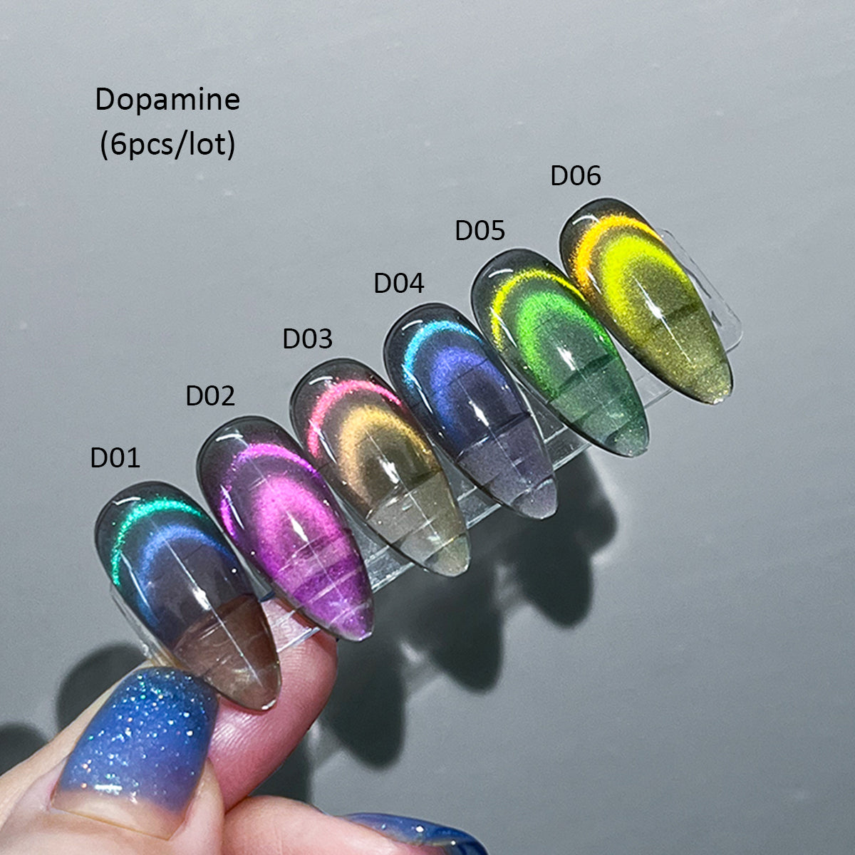 SOLWINK Dopamine Double Lights Cat Eye Gel Nail Polish Set Multi-functional Magnetic Nail Polish Kits for Natural Nails Toes Nail Tips