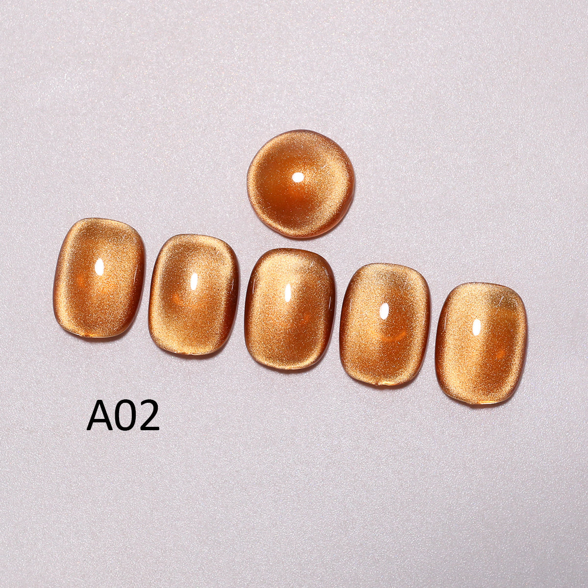 SOLWINK Amber Cat Eye Gel Nail Polish Set Magnetic Nail Polish Kits for Natural Nails Toes Nail Tips