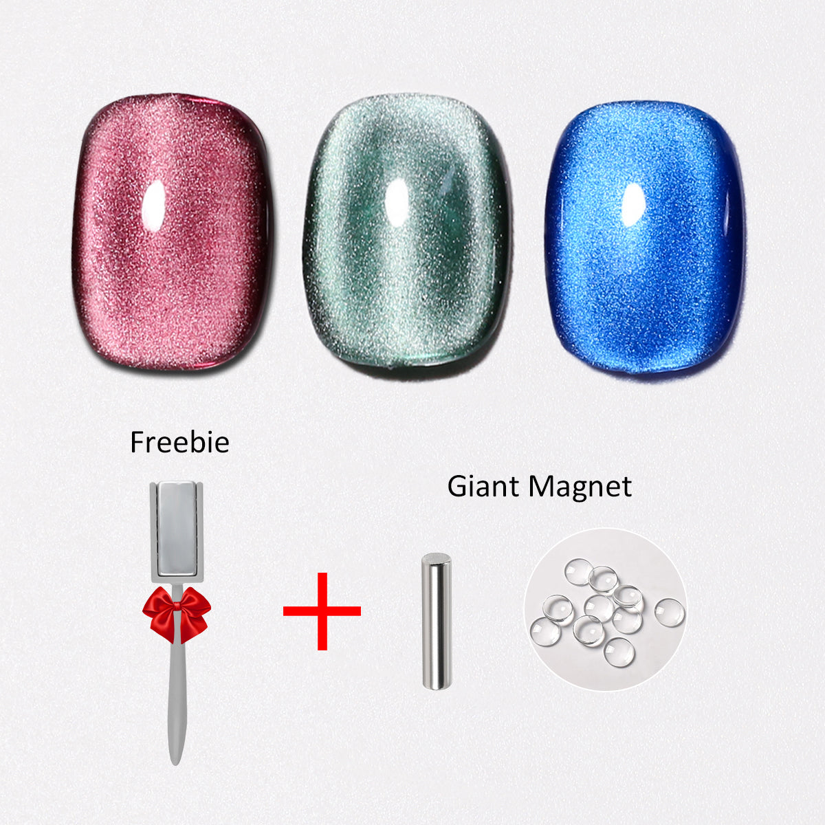 SOLWINK Countess set Cat Eye Gel Nail Polish Magnetic Nail Polish Kits for Natural Nails Toes Nail Tips