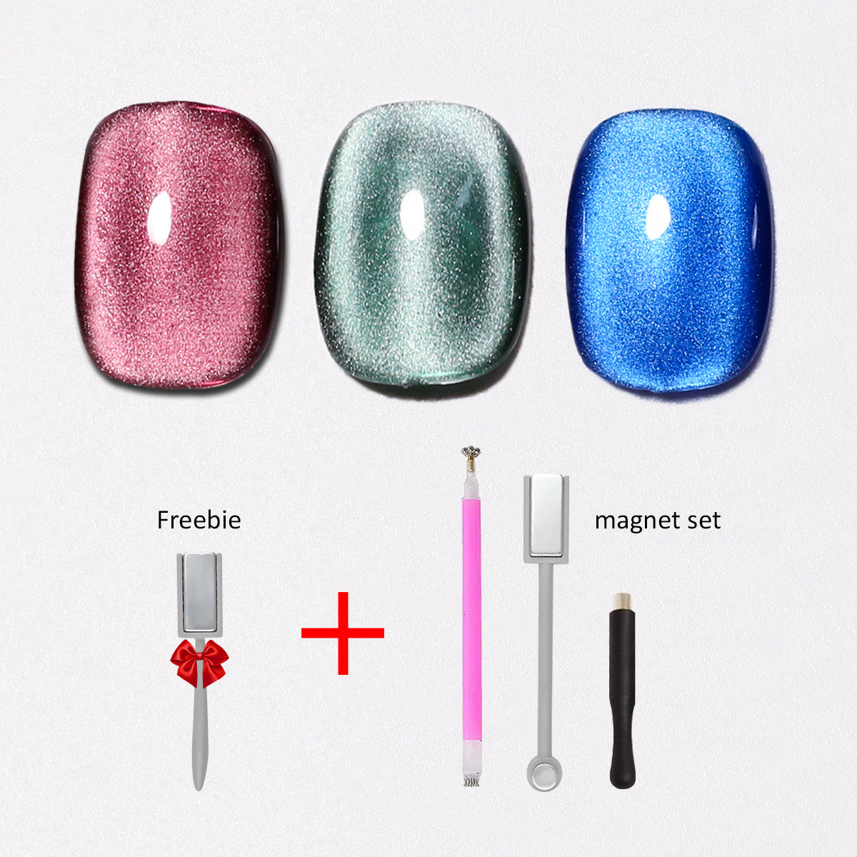 SOLWINK Countess set Cat Eye Gel Nail Polish Magnetic Nail Polish Kits for Natural Nails Toes Nail Tips