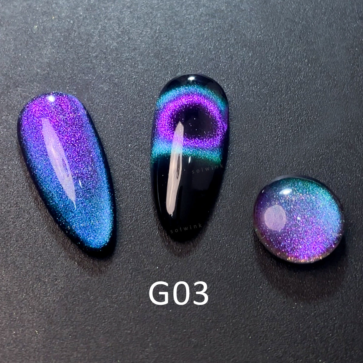SOLWINK Galaxy Color Shifting Cat Eye Gel Polish Set