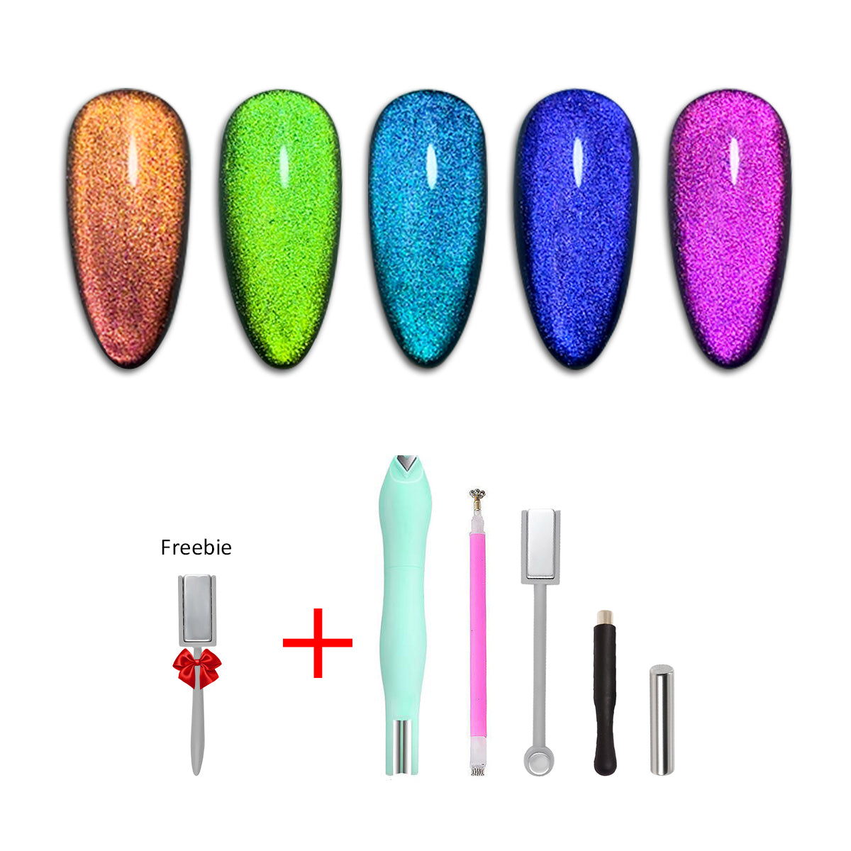 SOLWINK Galaxy Cat Eye Gel Polish Set - Magnet Kit