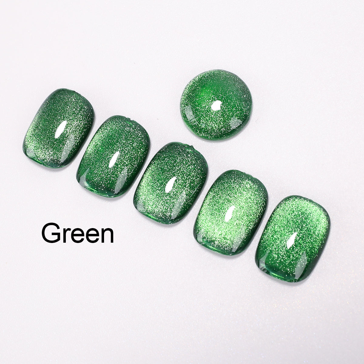 SOLWINK Merry Christmas Green Red Cat Eye Gel Nail Polish Set Magnetic Nail Polish Kits for Natural Nails Toes Nail Tips Magnet Gel