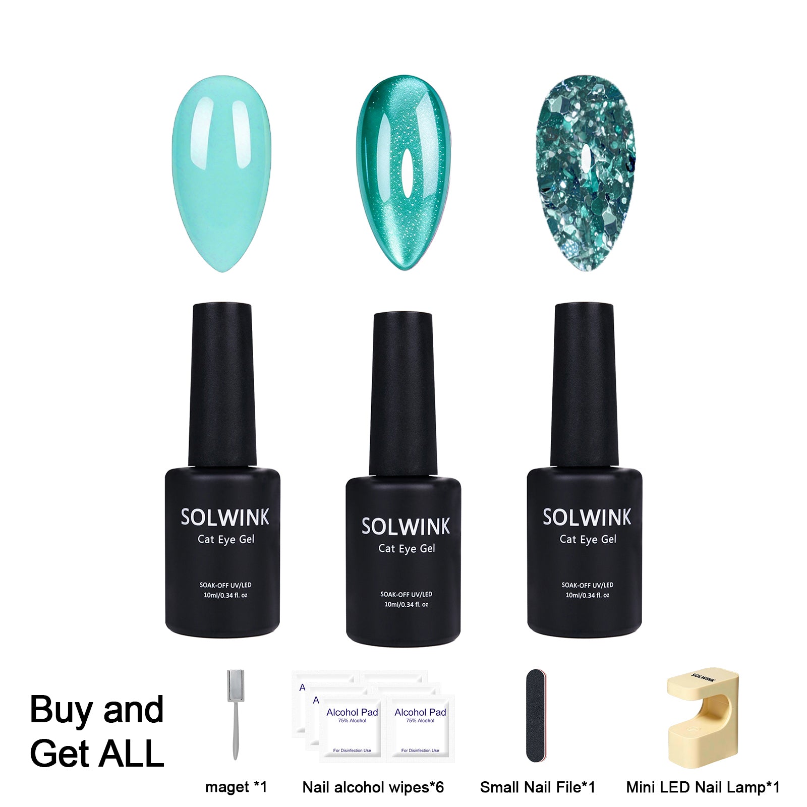 SOLWINK Heras One-step Gel Polish Set  [FREE UV LAMP PER USER ID]