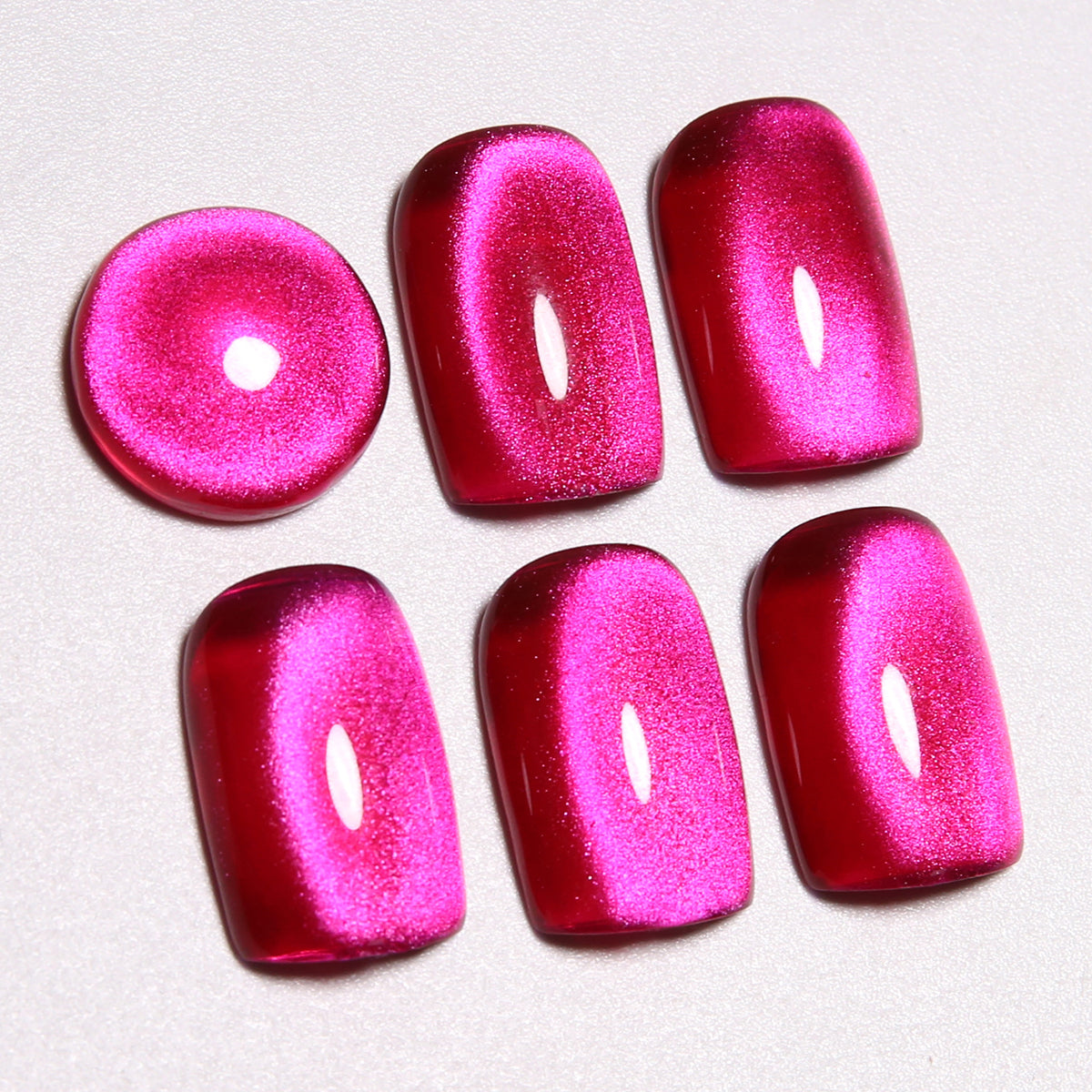 SOLWINK Gem Cat Eye Gel Polish Set HEMA & TPO Free UV/LED Soak Off 10ml 3 Colors-Blue Gold Pink