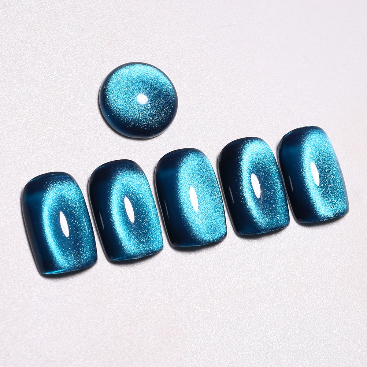 SOLWINK Gem Cat Eye Gel Polish Set HEMA & TPO Free UV/LED Soak Off 10ml 3 Colors-Blue Gold Pink