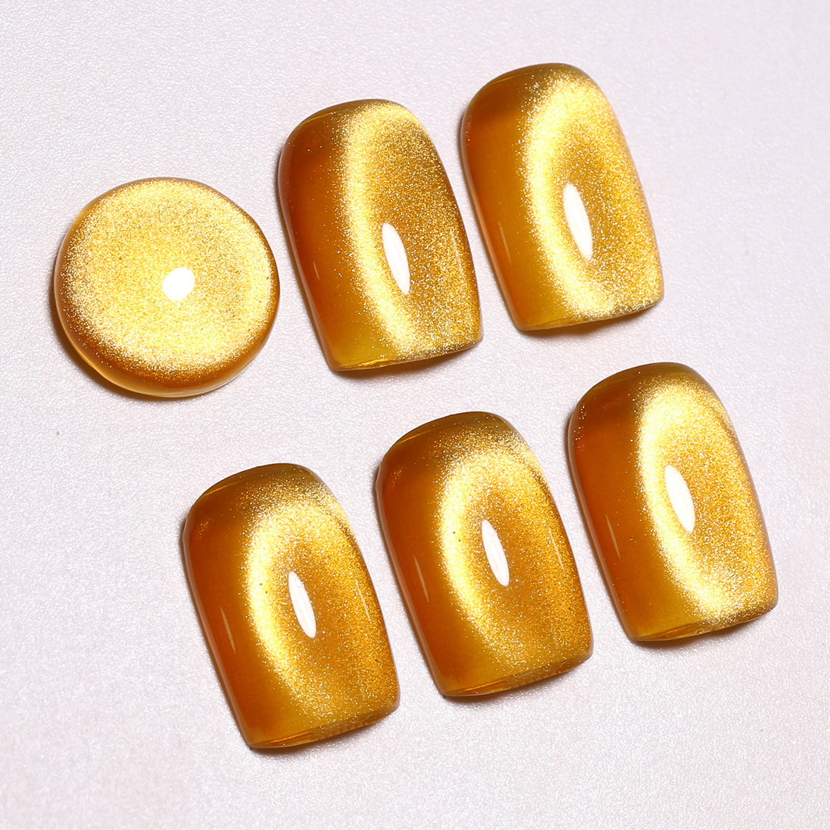 SOLWINK Gem Cat Eye Gel Polish Set HEMA & TPO Free UV/LED Soak Off 10ml 3 Colors-Blue Gold Pink