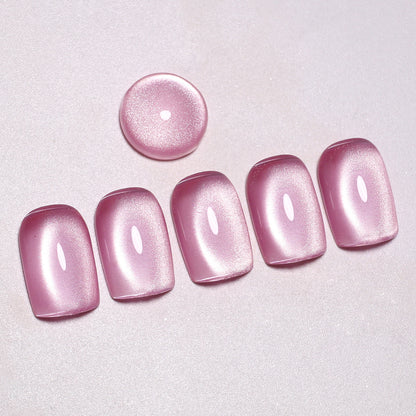 SOLWINK Baby Color Cat Eye Gel Nail Polish Set Water Light Soft Mist Effect Glitter Soak Off UV LED Magic Gel Safe for Natural Nails Extension Nail Tips Toes Magnet Newbie Tech Nail Art Get Compliments 10ML 3 Colors Pink Green Purple