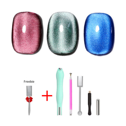 SOLWINK Countess Cat Eye Gel Nail Polish Magnetic Nail Polish Kits for Natural Nails Toes Nail Tips