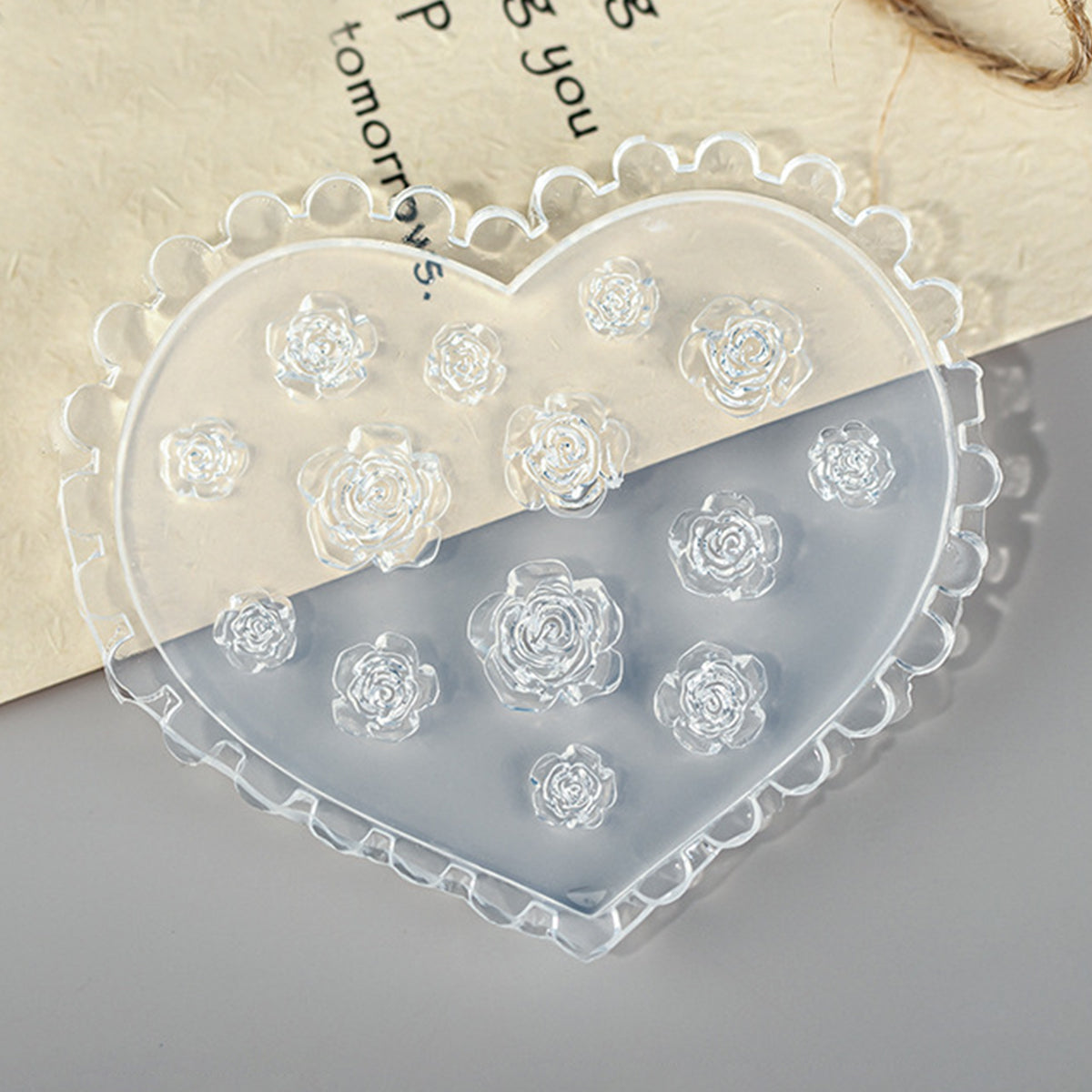 SOLWINK 3D Nail Charm Silicone Mold UV Resin Set Nail Art Cabochon Decortive Mold Making Tools Kit