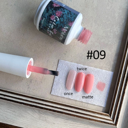 Icy Jelly Nude Gel Nail Polish Set UV LED Soak Off Nail Polish Home DIY Manicure Nail Salon Translucent Clear