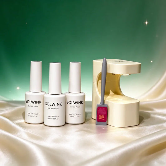 SOLWINK SOLWINK Artemis One-step Gel Polish Set Green & White One-Step Gel Polish Set – Artemis | SOLWINK