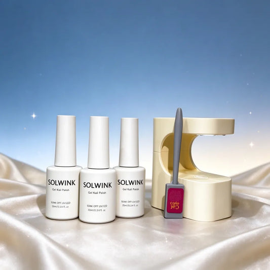 SOLWINK SOLWINK Tethys One-step Gel Polish Set Blue Cat Eye One-Step Gel Polish Set – Tethys | SOLWINK