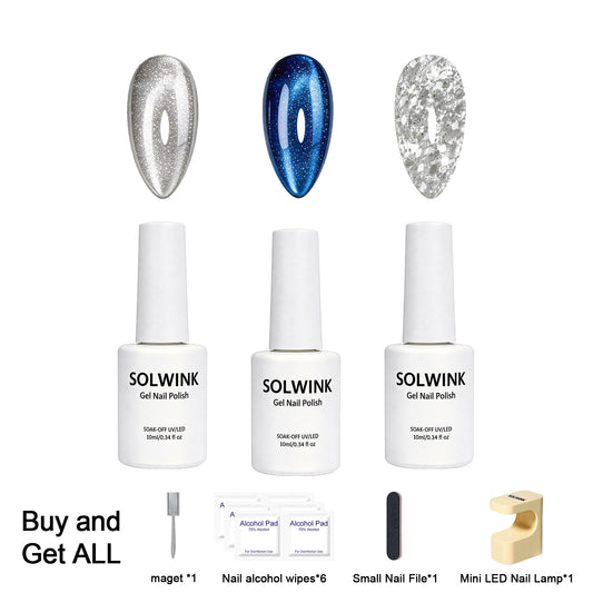 SOLWINK Tethys One-step Gel Polish Set  [FREE UV LAMP PER USER ID]