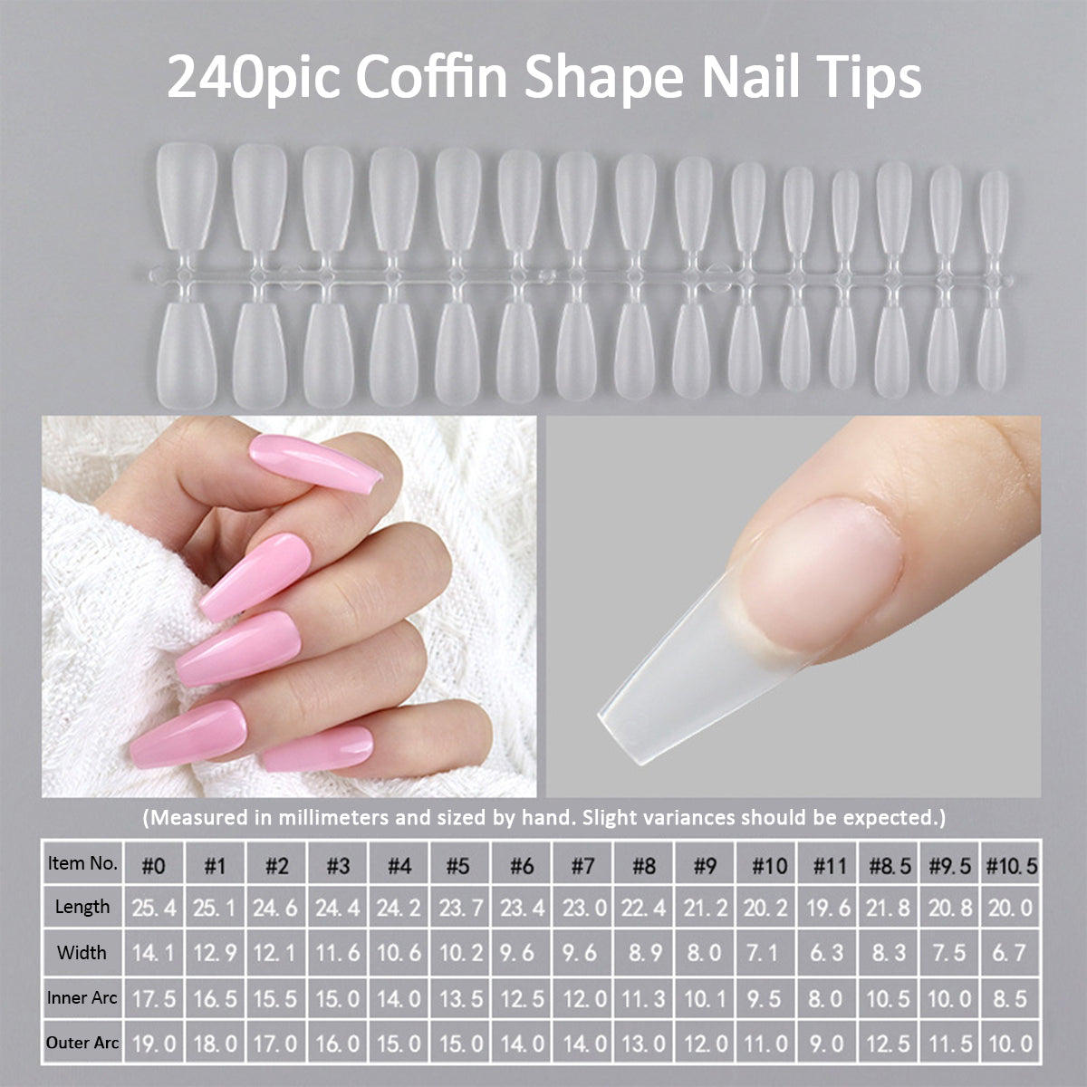 SOWLINK 240pic Pre-Frosted Nail Wraps