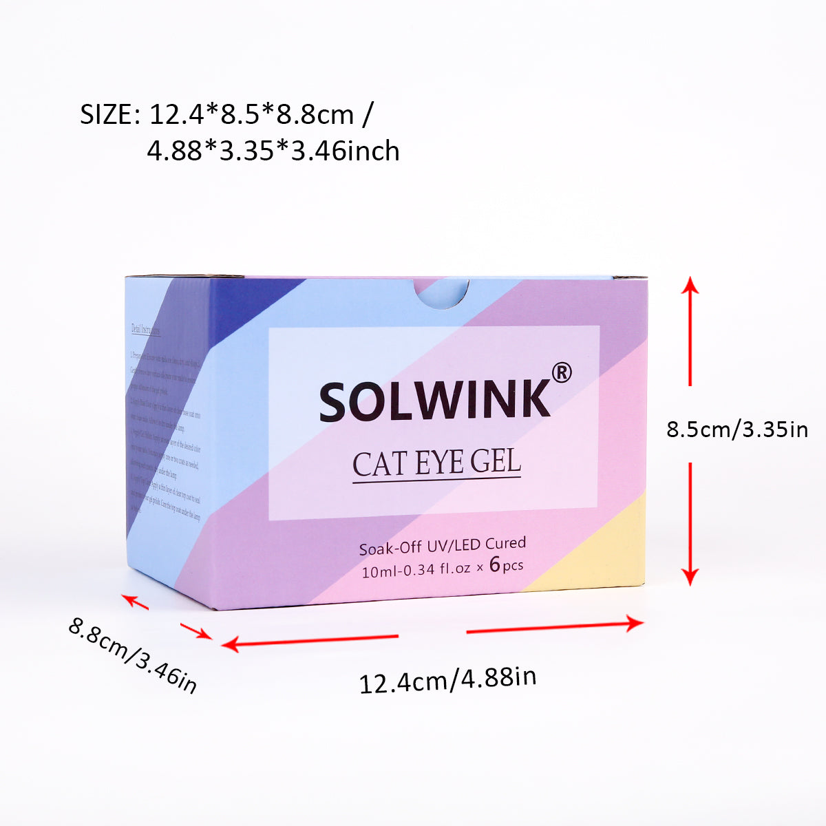 SOLWINK Color Symphony Cat Eye Gel Nail Polish Set Multi-functional Magnetic Nail Polish Kits for Natural Nails Toes Nail Tips