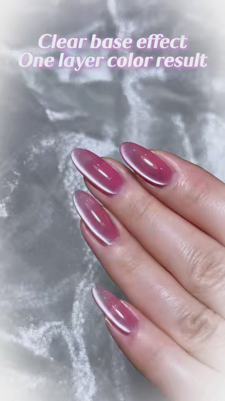 SOLWINK Baby Cat Eye Gel Polish Set UV/LED Soak Off 10ml 3 Colors-Pink Green Purple