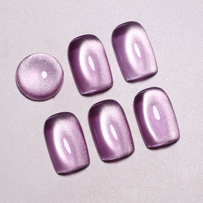 SOLWINK Baby Color Cat Eye Gel Nail Polish Set Water Light Soft Mist Effect Glitter Soak Off UV LED Magic Gel Safe for Natural Nails Extension Nail Tips Toes Magnet Newbie Tech Nail Art Get Compliments 10ML 3 Colors Pink Green Purple