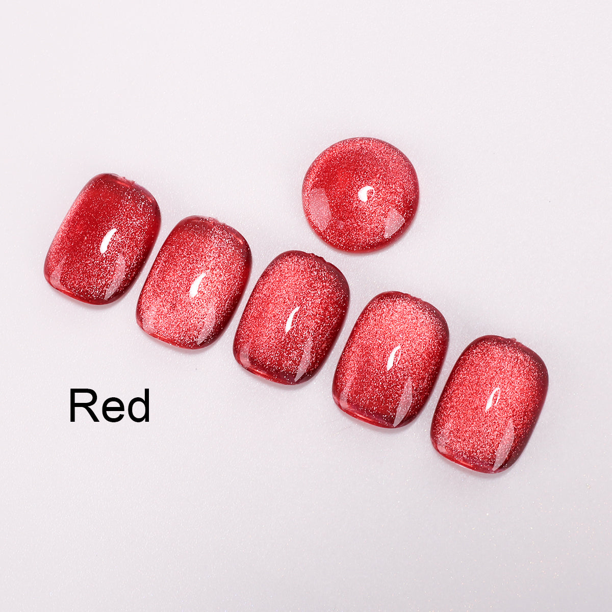 SOLWINK Merry Christmas Green Red Cat Eye Gel Nail Polish Set Magnetic Nail Polish Kits for Natural Nails Toes Nail Tips Magnet Gel