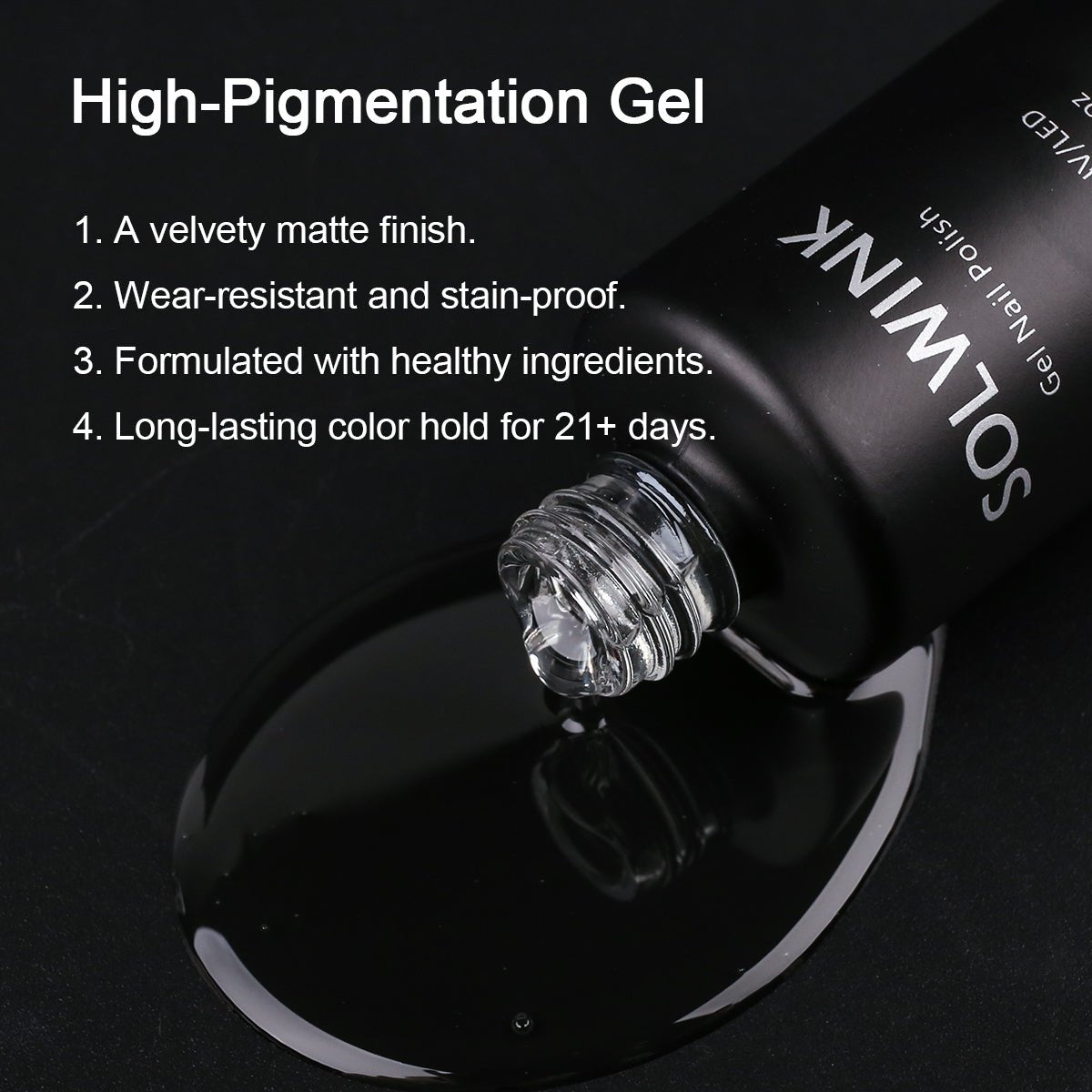 SOLWINK 10ml Velvet Matte Top Coat UV LED Soak Off Gel for Nail Art - SOLWINK