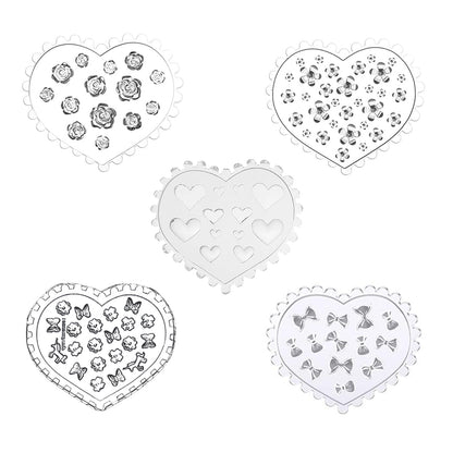 SOLWINK 3D Nail Charm Silicone Mold for UV Resin Nail Art - SOLWINK